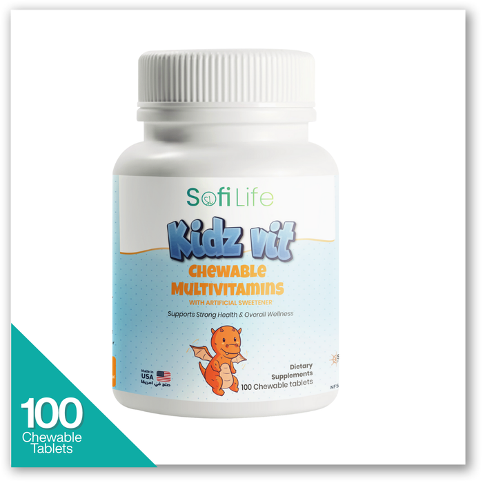 سوفي لايف كيدز فيت مالتى فيتامين 100 قرص - KidzVit Chewable Multivitamins