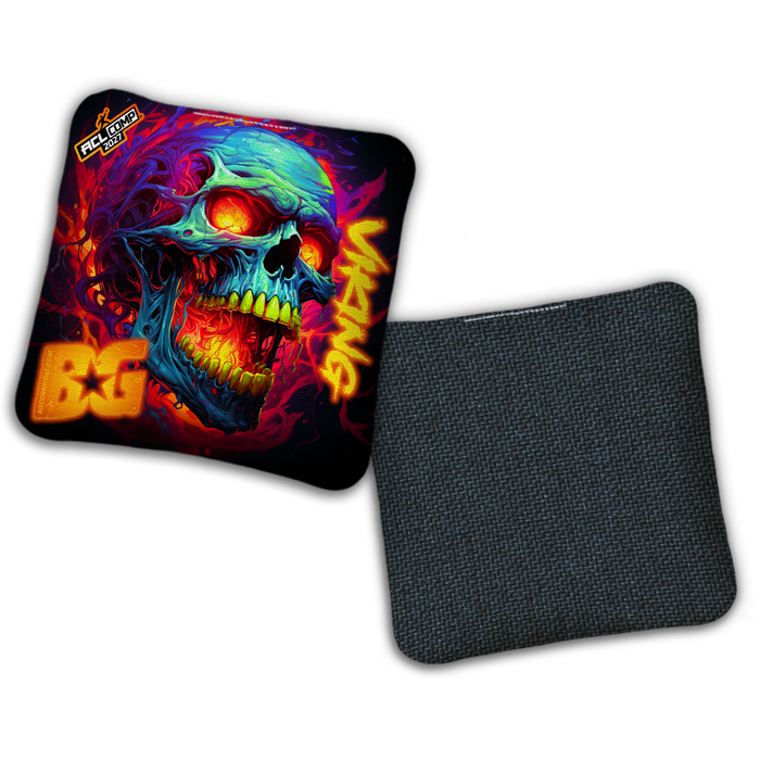 2027 BG Multiple Bag Models - "RAGE FLAME" - ACL Comp Stamped Cornhole Bags - SET OF 4 BAGS