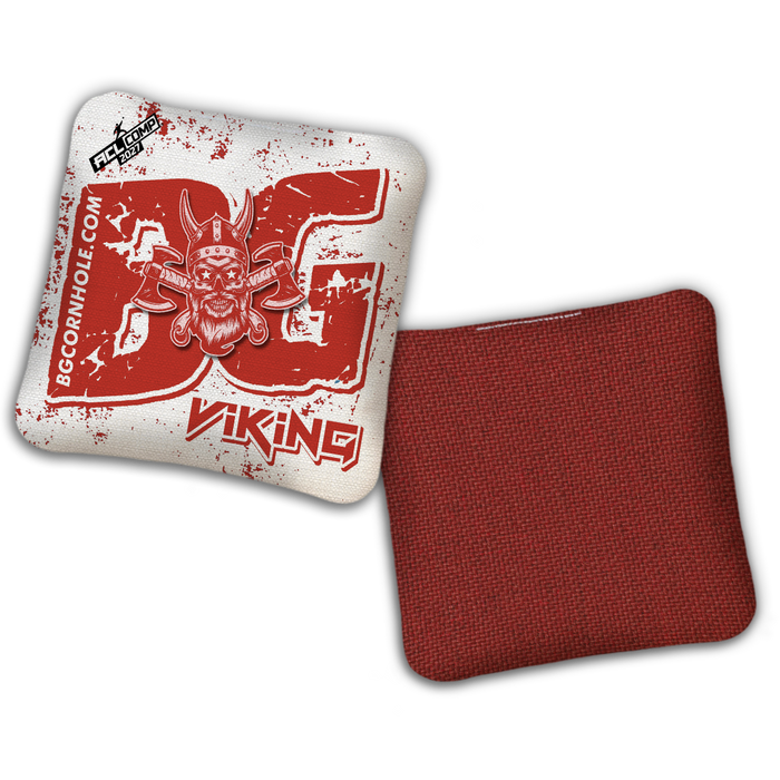 2027 BG VIKING - "BATTLE MASK" - ACL Comp Stamped Cornhole Bags - SET OF 4 BAGS