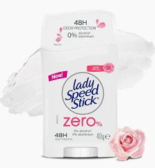 ليدى سبيد ستيك 45جم زيرو روز - Lady Speed Zero Deodorant Stick 45ml Rose