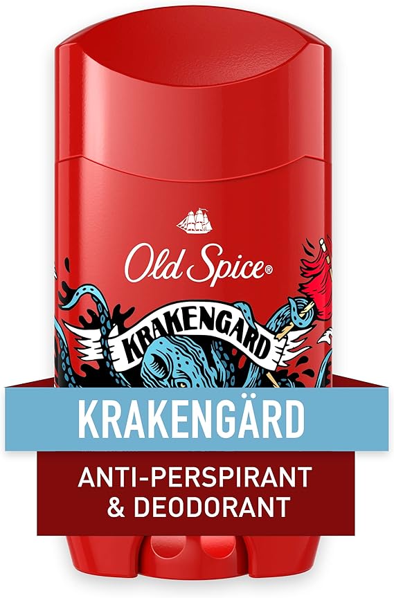 اولد سبايس ستيك احمر 73جم كاركن جارد - OLD SPICE WILD COLLECTION INVISIBLE SOLID KRAKENGARD 73G