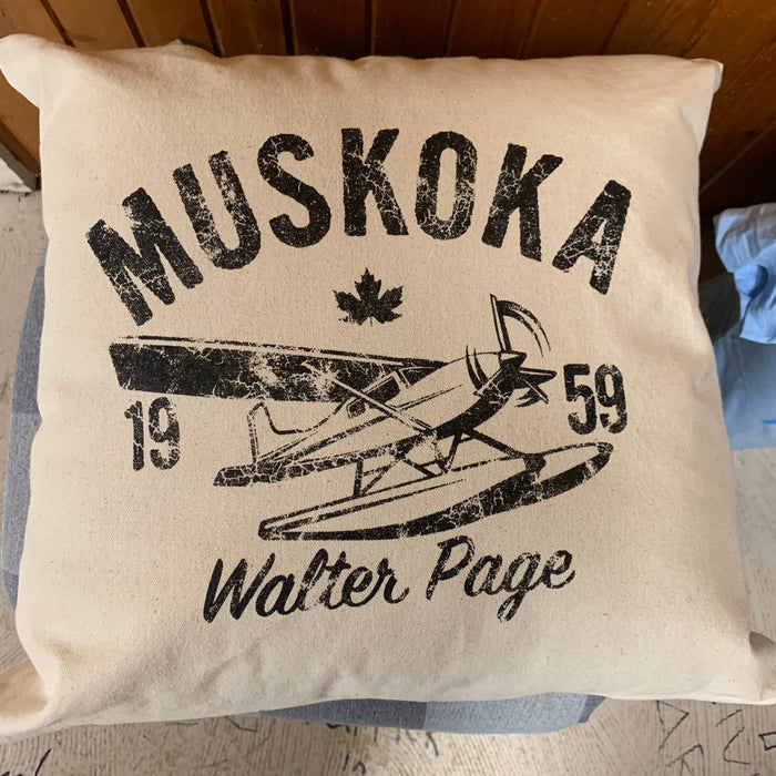 Walter Page Float Plane Pillow