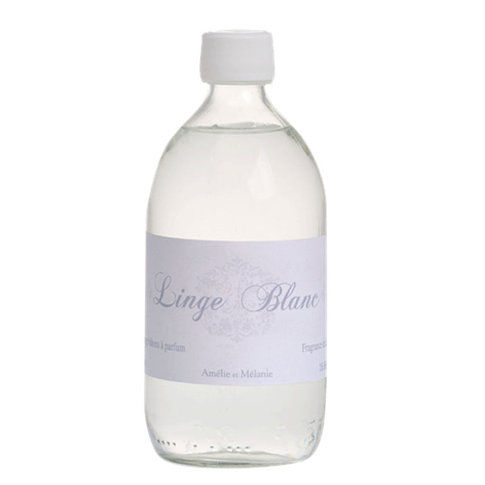 Amélie et Mélanie Linge Blanc Reed Diffuser Refill 500ml