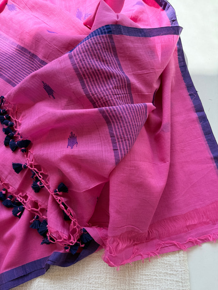 Bhutta weaving handloom cotton saree