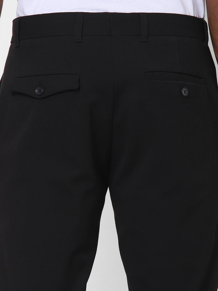 Black Slim Fit Formal Trousers