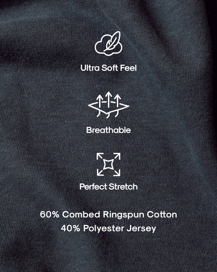 Classic Crew Neck 6-Pack: Ultra soft, breathable, perfect stretch knit fabric.