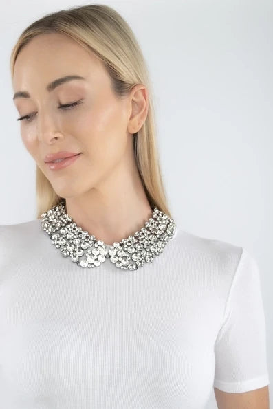 Crystal Diana Collar Necklace - Born To Glam