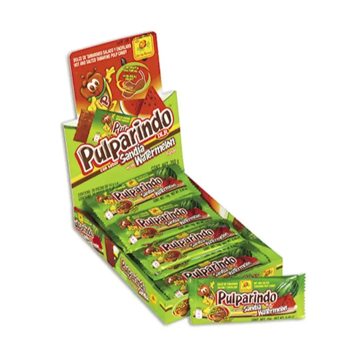 Wholesale De La Rosa Sandia Pulparindo 20CT .5 oz - Mexican grocery excellence at Mexmax INC.