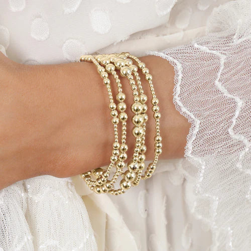 enewton Designs Classic Joy Pattern 4mm Bead Bracelet - Gold