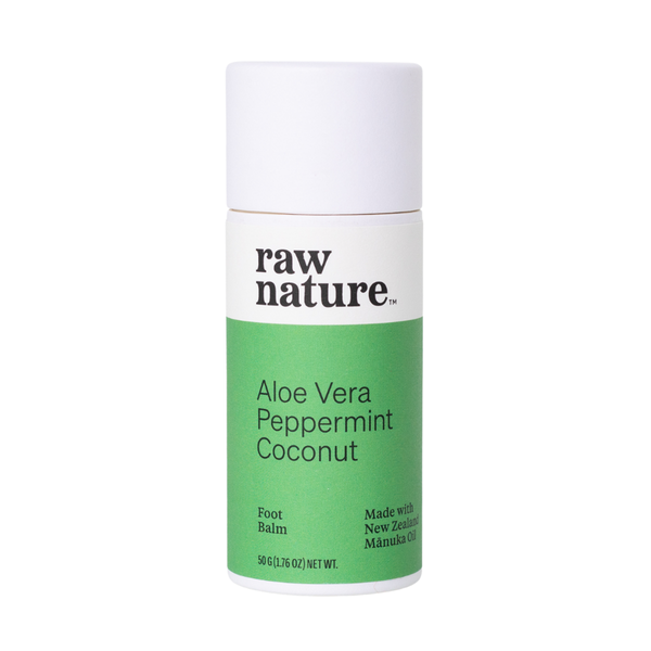 aloe vera peppermint coconut foot balm