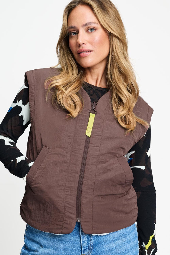 POM Amsterdam Gilets GILET - Gigi Ecru