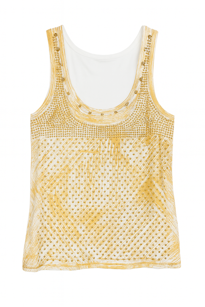 BTG_FLATLAY_CANDIDATE | gold-embellished-statement-tank-top