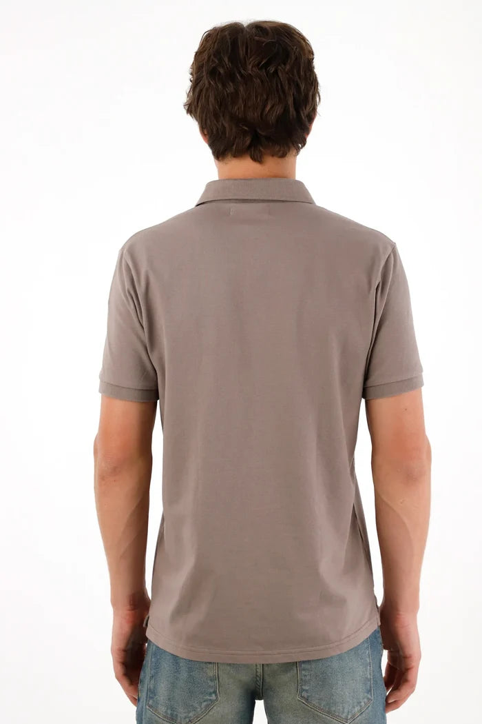 Gray Polo with Mini Racket for Men