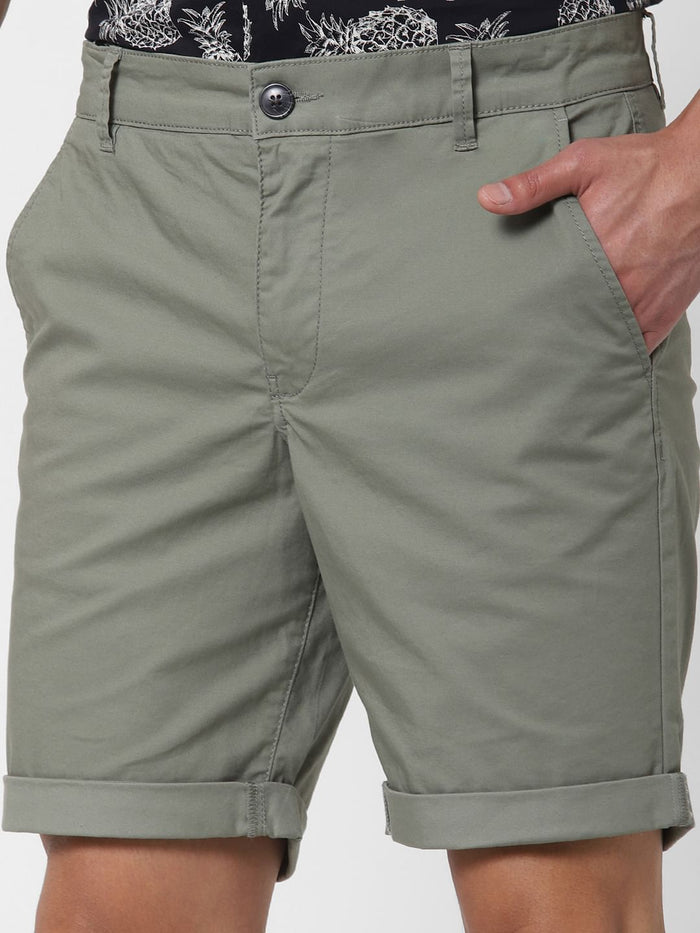 Green Chino Shorts
