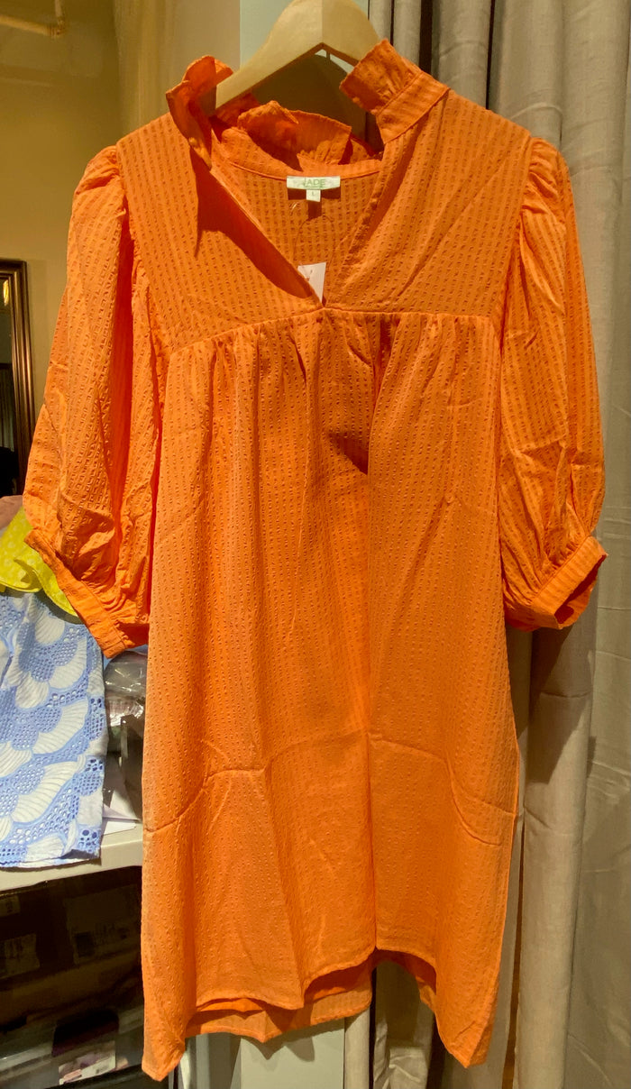 JADE High Neck Puff Sleeve Dress