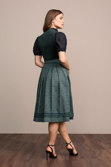 Julia Trentini Junia Dirndl, Green — 70cm Long