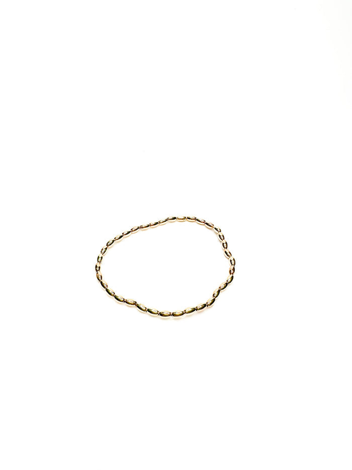oval beaded stretch bracelet