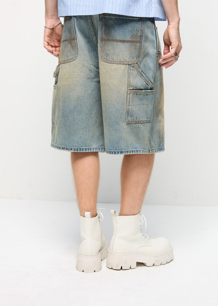 LOOSE CARPENTER JEANS SHORTS