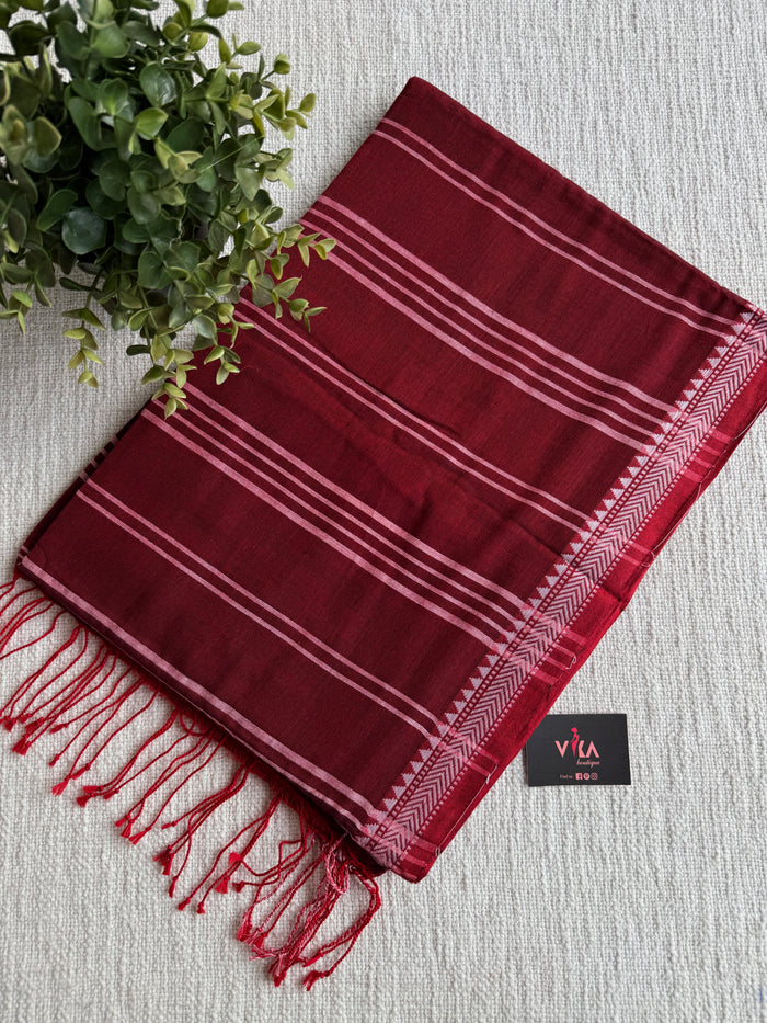 Mangalgiri border cotton saree