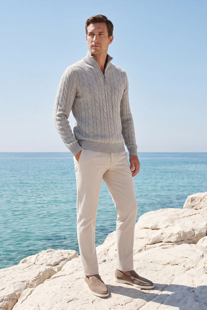 Medici Cable Knit Grey