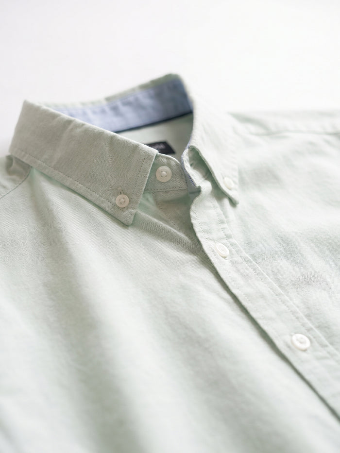 Men's Mint 100% Cotton Regular Fit Shirt