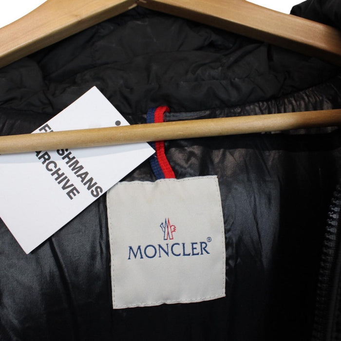 Moncler Amaryllis Black Full Zip Hooded Down Jacket