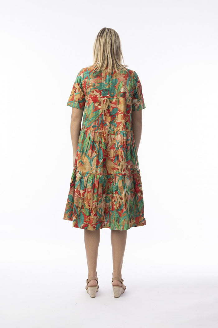 Orientique Organic Cotton Sao Paulo Layered Dress