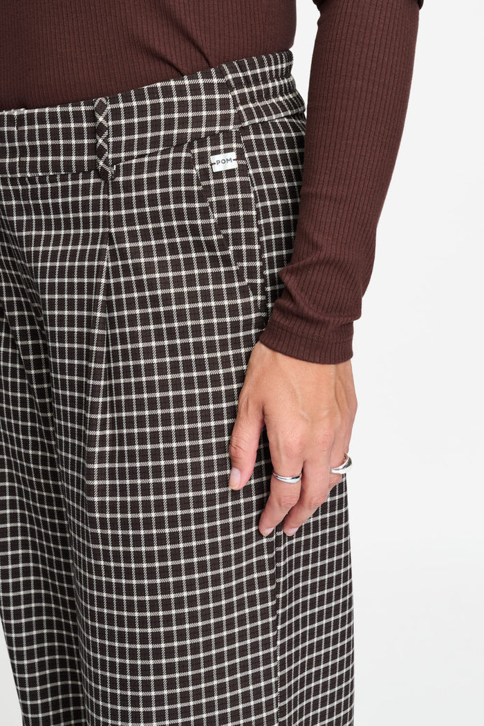 POM Amsterdam Pants PANTS - Charlie Check Brown