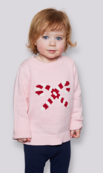 Sail to Sable Kids Candy Cane Sweater