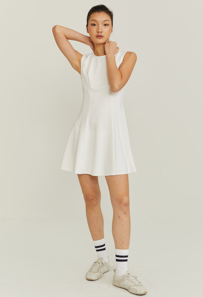 Sleeveless Flared Skater Dress