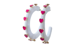 Smith & Co. Heart Jewel Hoop