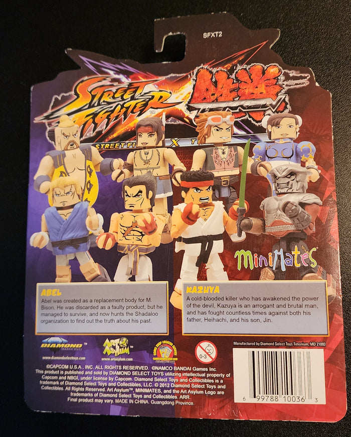 Street Fighter x Tekken MiniMates - Kazuya Mishima and Abel Figures