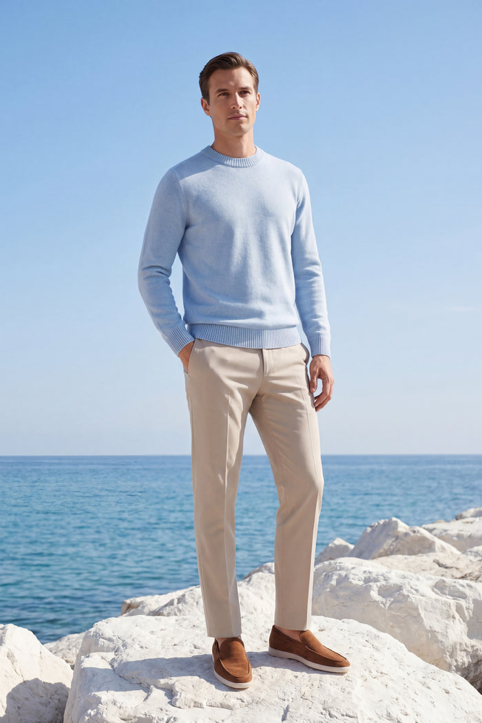 Taviani Cashmere Knit Light Blue