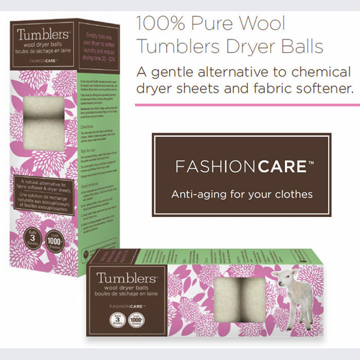 Tumblers Dryer Balls - White Set of 3