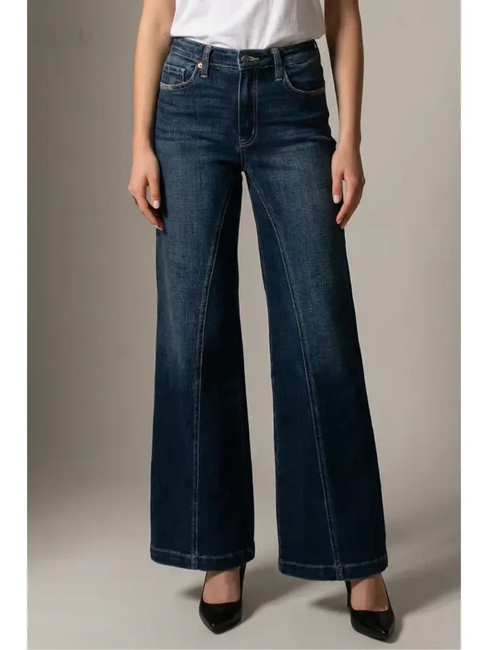 Ultra High Rise Relaxed Flare Jeans - Born To Glam