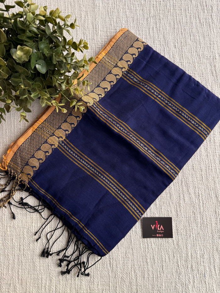 Weaving border cotton kolka naksha saree