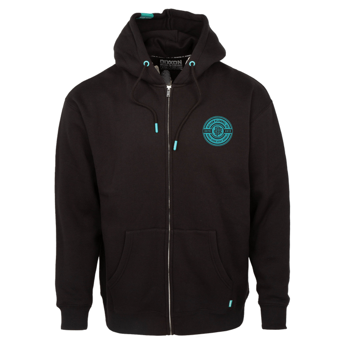 Women's Tiffany Work Hard Badge Zip Up - Black - Dixxon Flannel Co.
