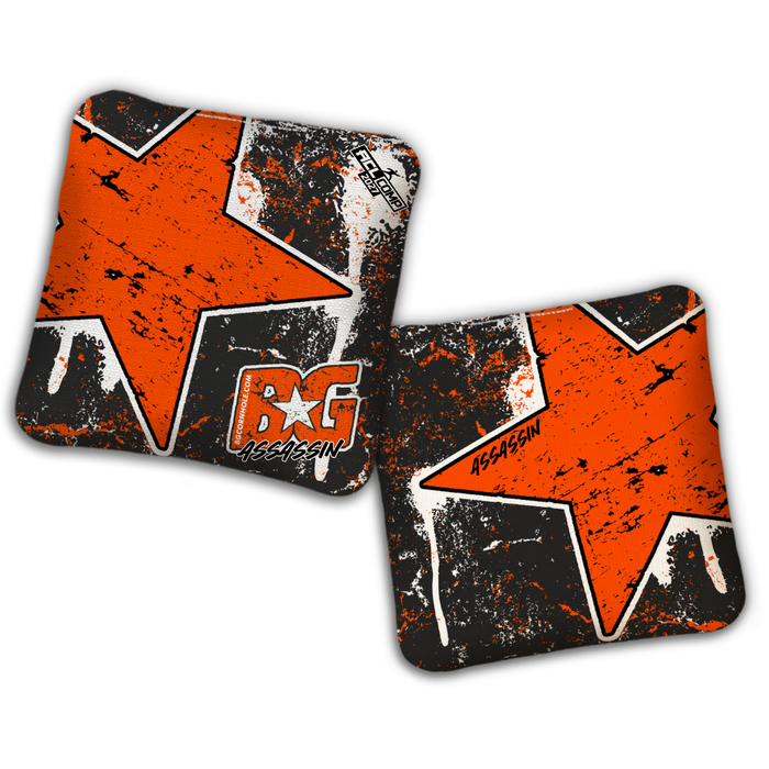 2027 BG Multiple Bag Models - "BATTLE STAR" - ACL Comp Stamped Cornhole Bags - SET OF 4 BAGS