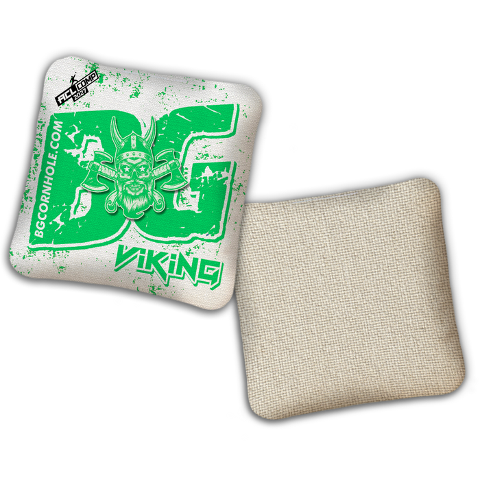 2027 BG VIKING - "BATTLE MASK" - ACL Comp Stamped Cornhole Bags - SET OF 4 BAGS