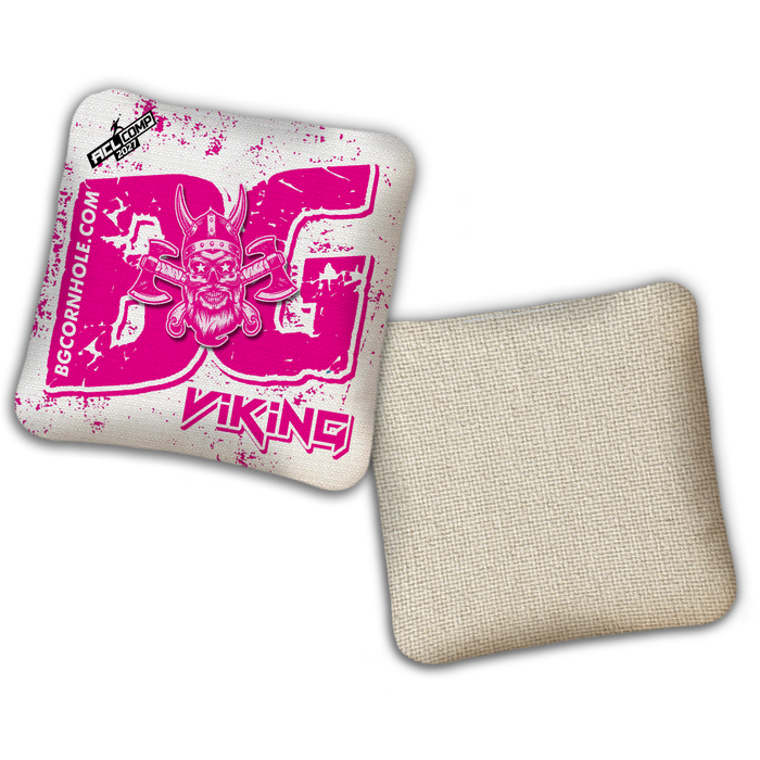 2027 BG VIKING - "BATTLE MASK" - ACL Comp Stamped Cornhole Bags - SET OF 4 BAGS