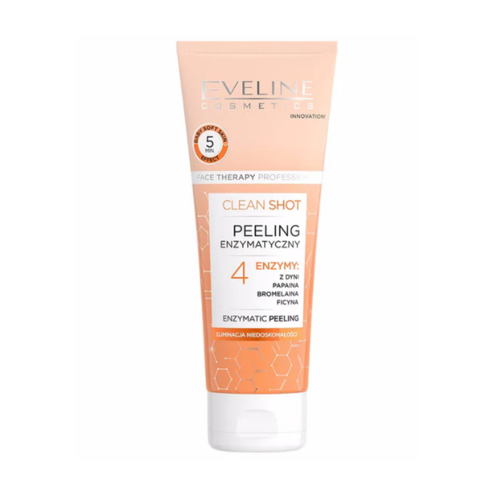ايفي لاين جل تقشير انزيمي 75مل - Eveline Clean Shot Enzymatic peeling