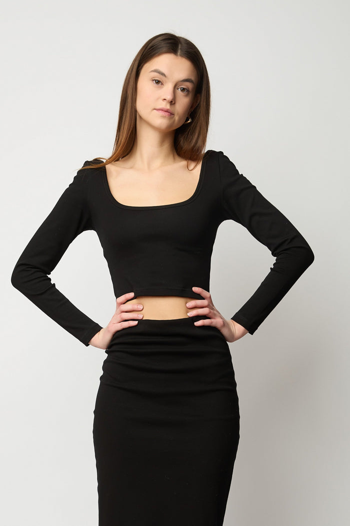 All in Set Top - Noir