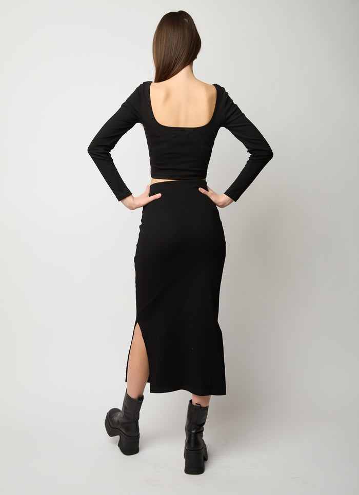 All in Set Top - Noir