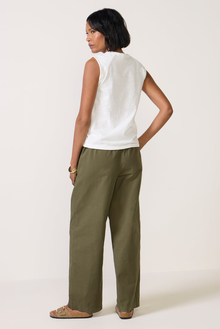 Anna Summer Twill Wide Leg Pant