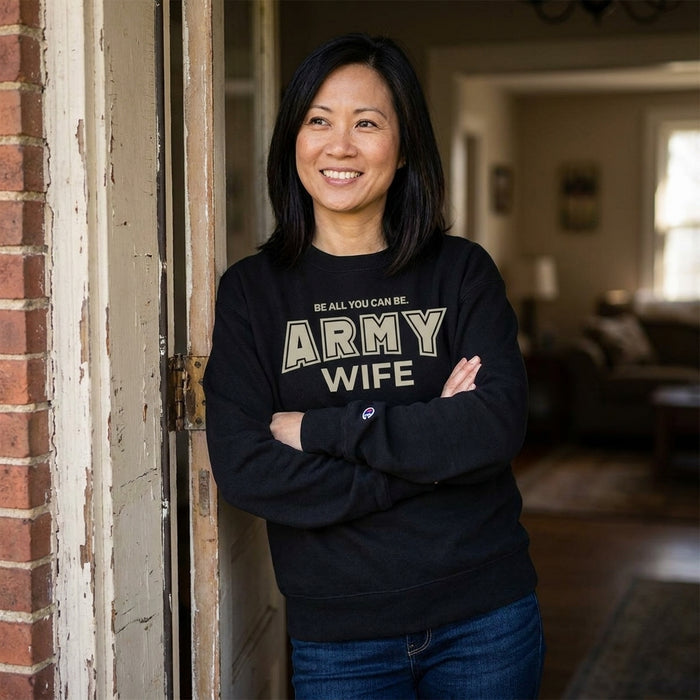 Army Family Women's Champion Crewneck Sweatshirts