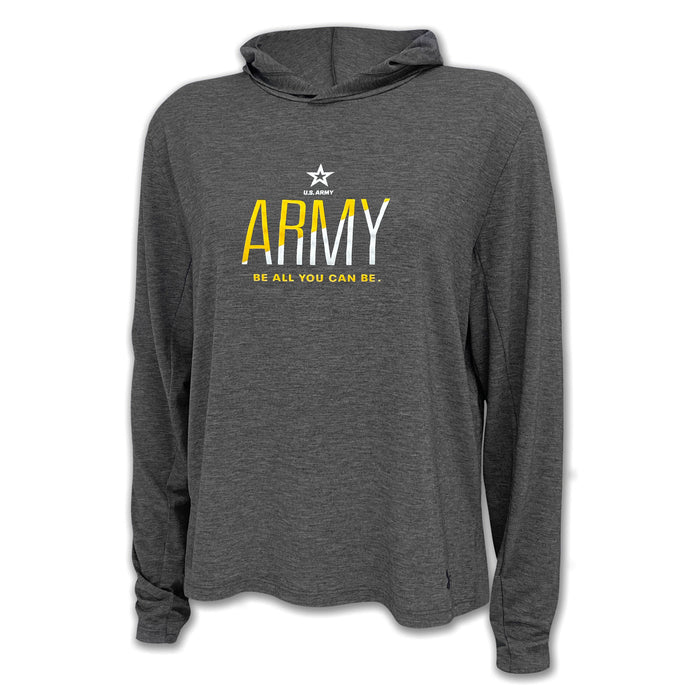 Army Ladies Under Armour Breezy Hood (Black Heather)