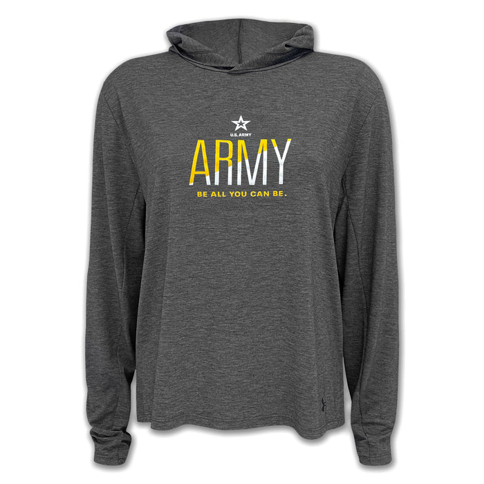 Army Ladies Under Armour Breezy Hood (Black Heather)