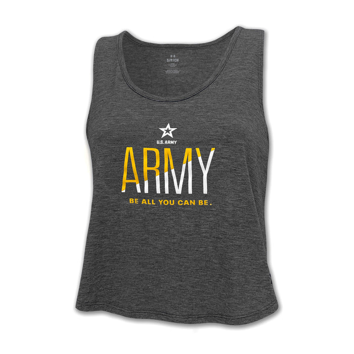 Army Ladies Under Armour Breezy Sport Tank (Black Heather)