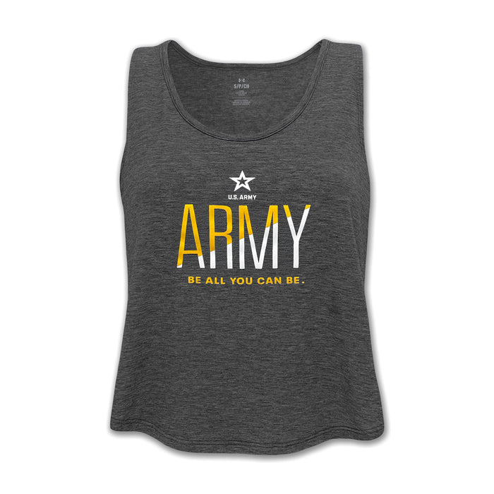 Army Ladies Under Armour Breezy Sport Tank (Black Heather)