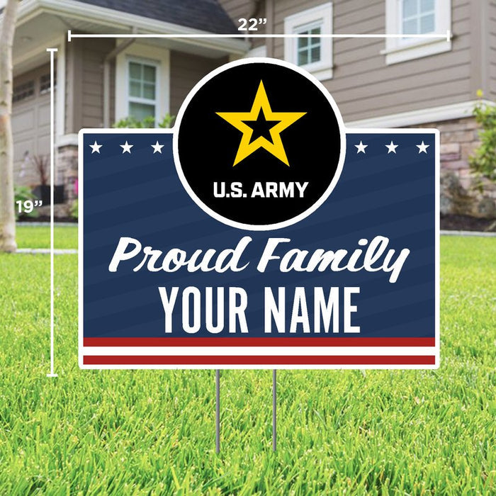 Army Proud Family Custom Lawn Sign*